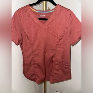 Scrub set size medium rust color